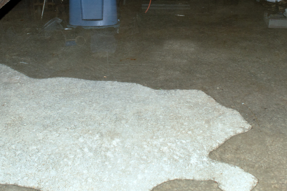 water getting into a concrete basement
