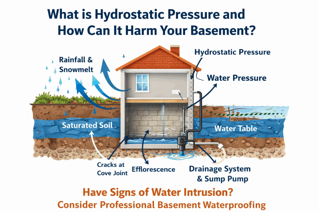 how hydrostatic harm your basement