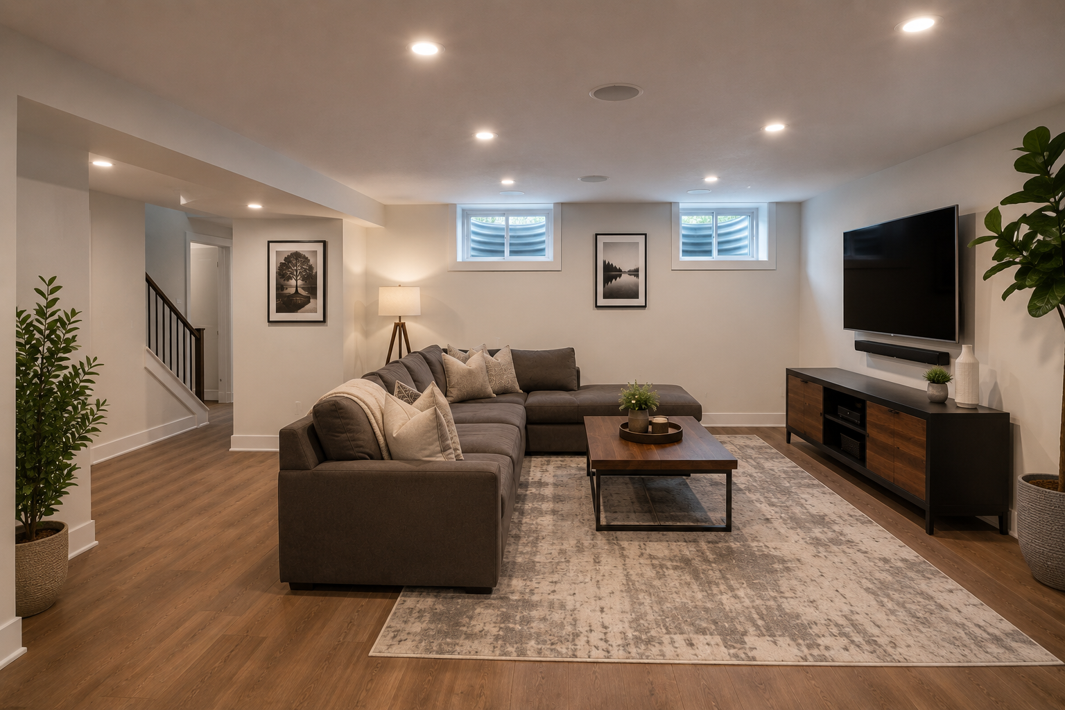 Beautiful Finished Basement